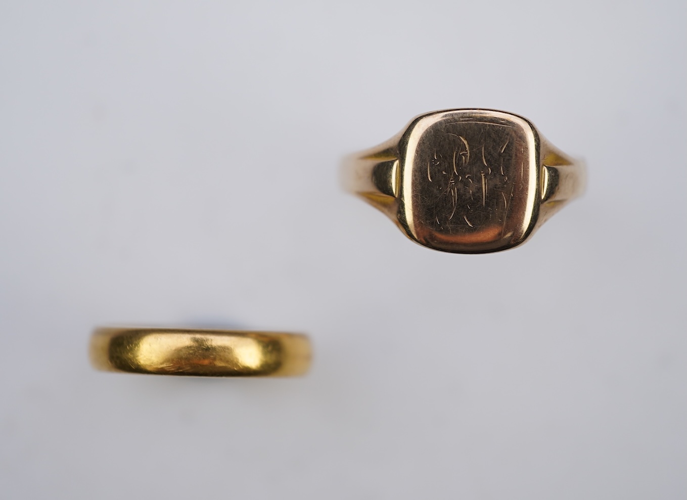 Two gold rings